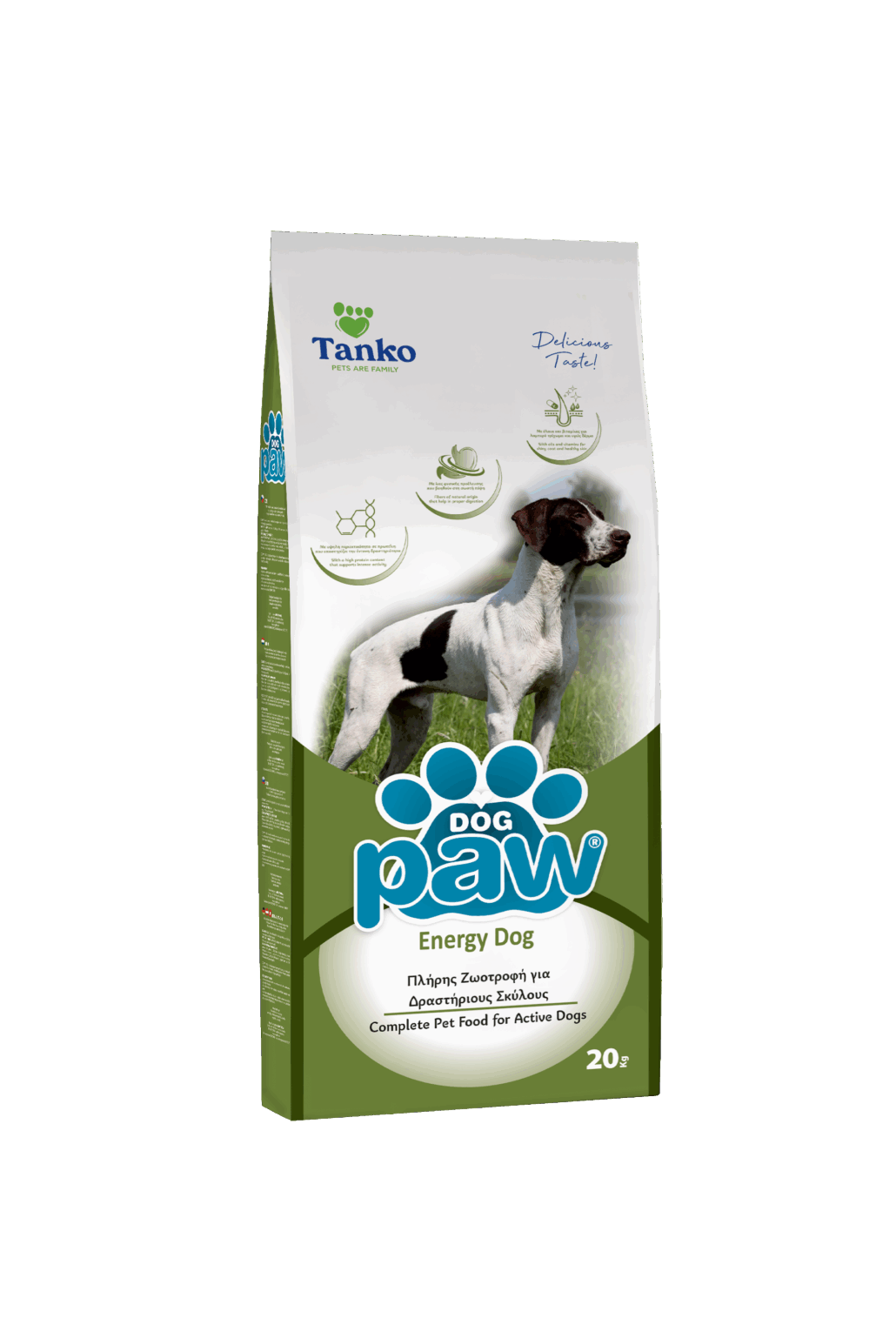 Paw Energy High Activity – מזון יבש לכלבים פעילים במיוחד 20 ק"ג