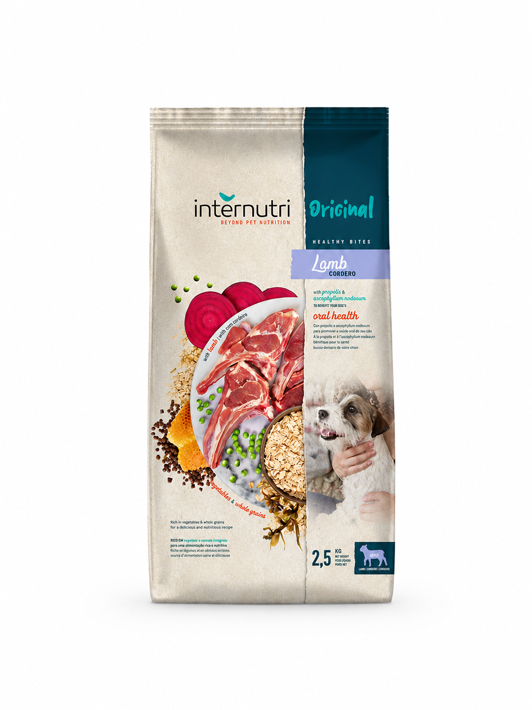 INTERNUTRI ORIGINAL DOG LAMB אינטר נוטרי כבש לכלב 2.5 ק"ג