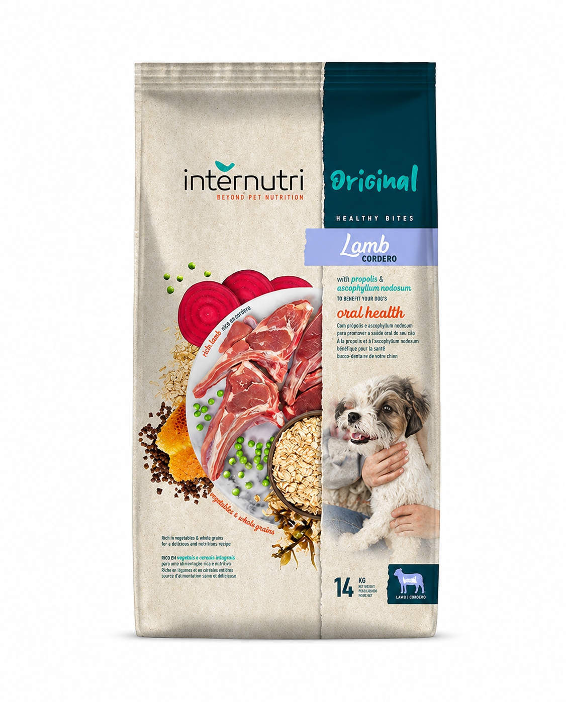 INTERNUTRI ORIGINAL DOG LAMB אינטר נוטרי כבש לכלב 14 ק"ג